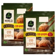 비비고 수제김치만두300gx4개, 1세트, 300g