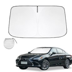 렉서스 ES 350 300H ES200 용 앞유리 선 쉐이드 햇빛가리개 선 바이저 보호대 접이식 블록 UV 광선 유지, 1개