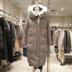 [온앤온] 폭스퍼 구스 롱 패딩