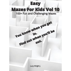 Easy Mazes For Kids Vol 10: 100+ Fun and Challenging Mazes Hardcover, Smart Draw America, English, 9781801763394