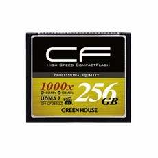 콤팩트 플래시 CF카드 1000배속으로 256GB GH-CF256GZ 4K대응 UDMA7대응 그린 하우스/6278 memory/, 1