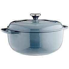 Lodge 에나멜 더치 오븐 냄비 5.6L 인디고, 스톰 블루, 1개