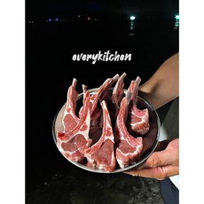 에브리키친 뉴질랜드 양갈비 500g 1개 (냉동) 당일발송 양고기 프렌치랙 숄더랙 캠핑바베큐 + 소스2종