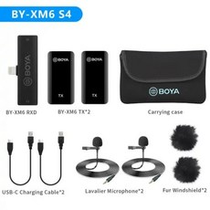 유튜브마이크 유튜브카메라 BYXM6 S 2.4GHz 콘덴서 무선 Lavalier 옷깃 마이크 PC 모바일 안드로이드 아이폰 호환 dslr 카메라 스트리밍 유튜브, [05] BYXM6S4, 8) BYXM6 S4