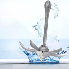 보트앵커 닻 선박용 요트 정박 카약 낚시배 페달 10kg, 6kg 30m 앵커로프
