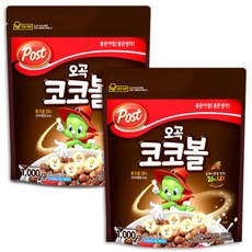 포스트 오곡코코볼 1kgx2, 2개, 1kg