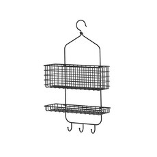 이케아 블렉셴 욕실수납행거 걸이식선반 2단 31x56cm, 805.525.06, 1개