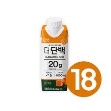 빙그레 더단백드링크, 250ml, 18개, 더단백 캬라멜 18팩