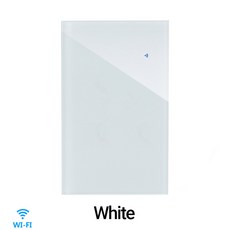 구글 제어 와이파이 라이트 라이프 알렉사 방식 EU 작동 송신기 스마트 홈과 투야 미국 RF433 스위치, 3-Gang, White main switch, 1개