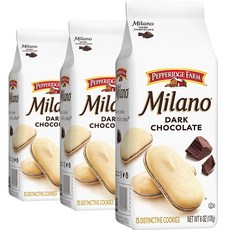 페퍼리지 팜 밀라노 다크 초코렛 쿠키 3개 Pepperidge Farm Milano Dark Chocolate Cookies, 170g