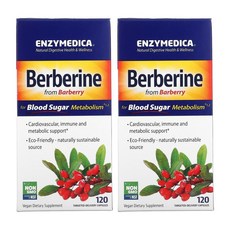 엔자이메디카 베르베린 Berberine 120정 2통 Enzymedica