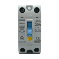 상도 산업용 누전차단기 고감도 SIE-32 / 30AF / 2P20A / ELB 분전반, 주택용 누전 2P20A, 1개