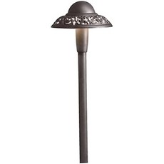 15857AZT27R 가로 경로 3 빛 LED 18 총 와트 질감 건축 청동, 본상품
