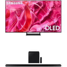 SAMSUNG 77인치급 OLED 4K S90C 시리즈 퀀텀 HDR 돌비 애트모스 오브제 QN77S90C 2023년형 wHQ910C 9.1.2ch 사운드바무선 오디오 후면 스피