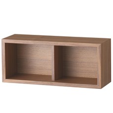 무인양품 MUJI 목제 벽걸이 가구 상자 폭44cm, 브라운