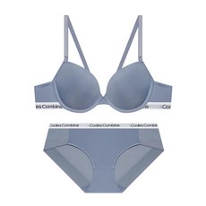 코데즈컴바인이너웨어 코데즈컴바인 이너웨어 실버 아웃밴드 포인트 브라 팬티 세트