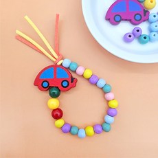 오늘놀이 미니카 신호등 구슬 팔찌 DIY 키트 1인 포장 KC인증, 1개