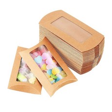 크라프트 간식포장 답례품포장 간식꾸러미 반달상자 오목상자, 가로(12.5cm) 세로(7.4cm) 높이 (2cm), 50개