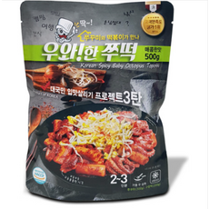 우와한 쭈떡 쭈꾸미볶음 떡볶이 밀라노푸드 매운맛, 단품, 단품
