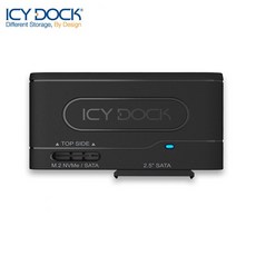 [ICYDOCK] SSD 외장케이스 MB104U-1SMB [M.2 SATA&NVMe/2.5인치 도킹] - mb2300플레이어모듈