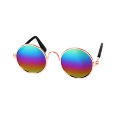 고양이 반려동물 안경 동물 용품 개 액세서리 새끼 태양 사진 소품 컬러 선글라스, 1개, Colorful
