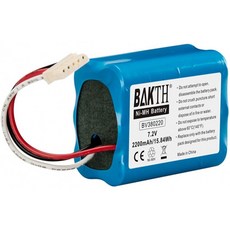 BAKTH Real Capacity 2200mAh 7.2V NiMH 교체용 iRobot Braava 380T 380T 390T Mint 5200B 5200C 진, 1