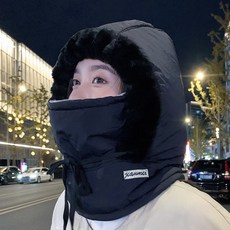 은무드 겨울 바람막이 캠핑 남녀공용 방한모자