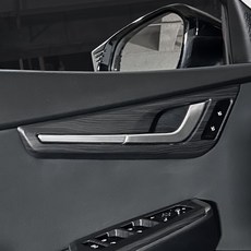 튜모 EV6 튜닝 도어 프레임 커버 카본 우드 몰딩 지문 오염 방지 커버 실내 인테리어 용품, 무광 우드