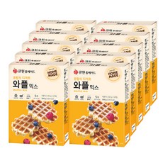 (한박스) 큐원 유럽식 디저트 와플믹스 500g x 10개 (와플팬용), 단품