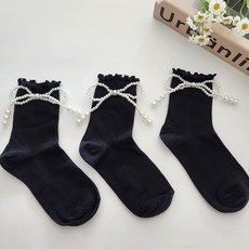 진주 양말 3켤레 세트