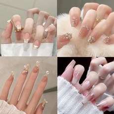 메리레이디 2분완성 네일팁 붙이는네일팁 4종타입 x 24p, 4종타입*1세트