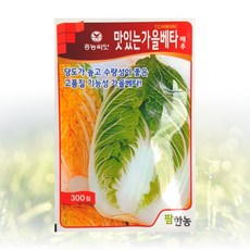 농사친구 맛있는 가을베타 300립 배추 씨앗 팜한농 씨 종자 김장 배추 무 채소 텃밭 베란다 모종 불암 토광 알타리 베타, 300립 1봉