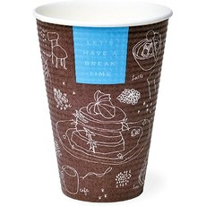 Sunnap 단열 엠보싱 종이컵 브레이크타임 417ml 50個入 SMP-420E AMZ420EBT, 1개, 1개