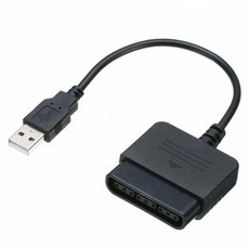 소니 PS1 PS2 플레이스테이션 듀얼 쇼크 2 조이패드 게임패드-3 PC USB 게임 컨트롤러 어댑터 컨버터 케이블 드라이버 없음, 1개, 2) for Sony PS2 to