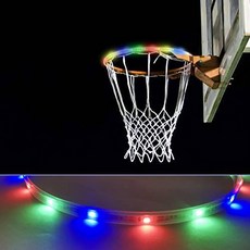 iBccly LED 농구 Hoop 라이트 농구 Rim LED 라이트 Swish Glow-in-The-Dar, 상세내용참조