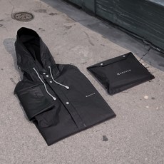 크로반 레인코트 방수 우비 보관용파우치 포함 남자우비 여자우비