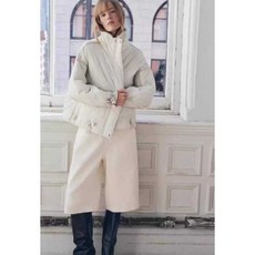 ZARA 여성점퍼 스탠드 하프 코트 라이트 경량 코튼 패딩