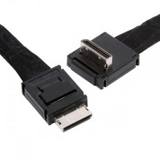 CY 케이블 다운 앵글 90도 OcuLink PCIe 4.0 PCIExpress SFF8611 4i ~ 데이터 활성 케이블(80cm), 80cm_Down Angled