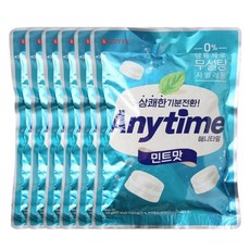 롯데제과 애니타임 밀크 캔디 185g x6개/자일리톨사탕, 없음, 6개