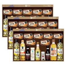 청정원 종합 16호 선물세트 3박스 쇼핑백 구성 추석