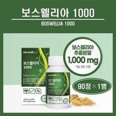 식약처 보스웰리아 추출물 분말 세라트린 정 관절 연골 건강 고함량 보수엘리아 보수웰리아 보스웰니아 보스웰릭산 고농축 원물 덩어리 AKBA KBA 100% 인도산 HACCP 추천, ##푸름이네##보스웰리아1000(1064mg×90정), 1개, 90정