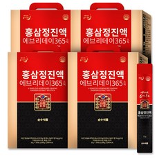 순수식품 6년근 홍삼 진액 에브리데이 365 400포(총 4박스) 홍삼정 홍삼스틱, 10g, 400개