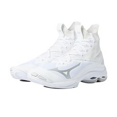 Mizuno 여성용 웨이브 라이트닝 네오 배구화 11147990, 11.5, White-grey, White-grey