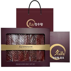 장수왕 육포 선물세트 360g /쇠고기육포 명절선물 육포선물 추석 선물 고급 답례 이바지 육포세트, 1개