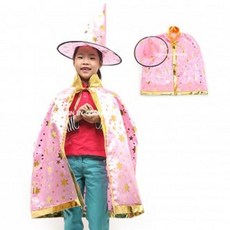 LXT005566 라임마트 핑크스타 망토세트(일반모자) 할로윈 KH201