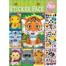 Bendon Zany Zoo Create-A-Face 스티커 패드 42424