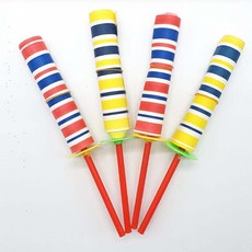 추억의 종이총 늘어나는 막대종이총 3x18cm, 3개