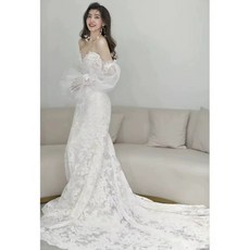 여성웨딩화보드레스 순백웨딩드레스WJ2