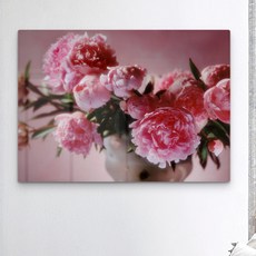 th980-폼아크릴액자78CmX56Cm_핑크빛모란꽃화병, 단일상품