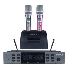 카날스 KB-9500 2채널 충전식 노래방용 무선마이크